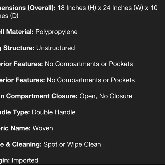 Kate Spade Black and White Tote Bag - Picture 4 of 6